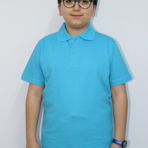 turkuaz kısa kollu polo yaka t shirt