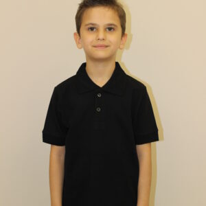 siyah kısa kollu polo yaka t shirt