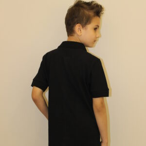 siyah kısa kollu polo yaka t shirt