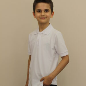 beyaz kısa kollu polo yaka t shirt